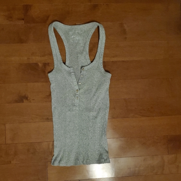 American Eagle Ribbed Henley Tank - Picture 2 of 3